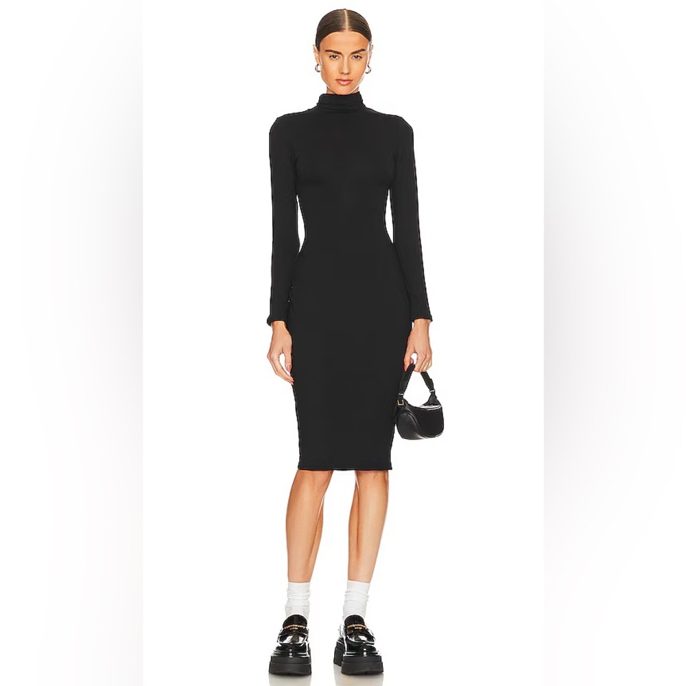 Re Ona Black Turtleneck Dress